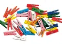 Mini knijpers assorti kleuren (200st)
