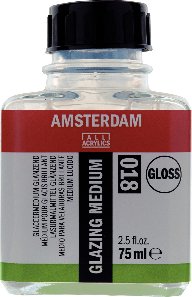 Amsterdam Glaceermedium glanzend 018 fles 75 ml