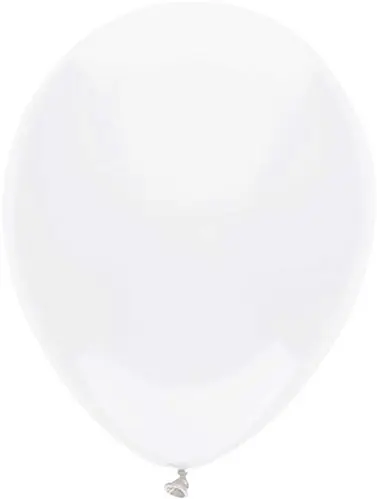 Ballon uni wit (Ø30cm, 100st)