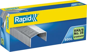 B8 Rapid nietjes RK8/6 nr28, 5000st
