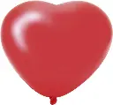 Ballonnen Hart Rood (Ø25Cm, 6St)
