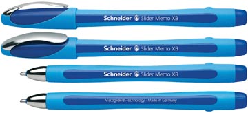 Schneider Balpen Slider Memo Xb, Blauw, 1.4Mm