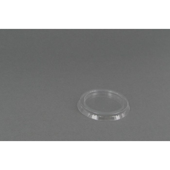 100 deksel dia 53mm rond transparant