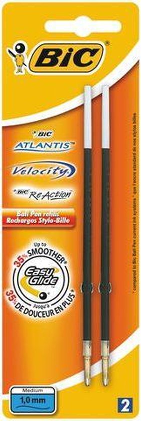 Bic Vulling - Blauw - Roller Reaction - 2St
