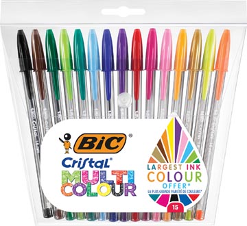 Bic Cristal 15X Multicolour Balpen