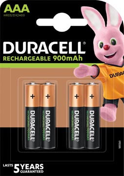 Duracell Oplaadbare Batterijen Recharge Ultra Aaa, Blister Van 4 Stuks