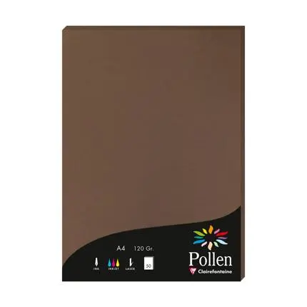 Pollen, 50 Bladen, 160G, 210X297Mm - Taupebruin