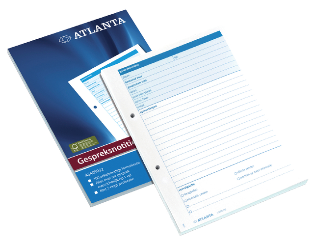 Notitieblok Djois Atlanta - A5 - Wit