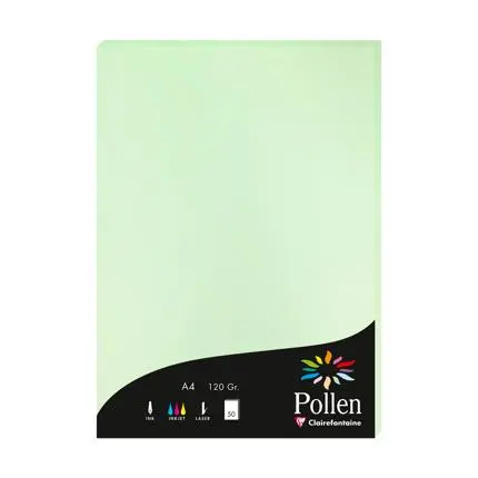 Pollen, 50 Bladen, 160G, 210X297Mm - Lichtgroen