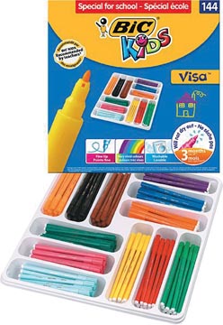 BOX 144 KLEURSTIF.BIC KIDS VISA