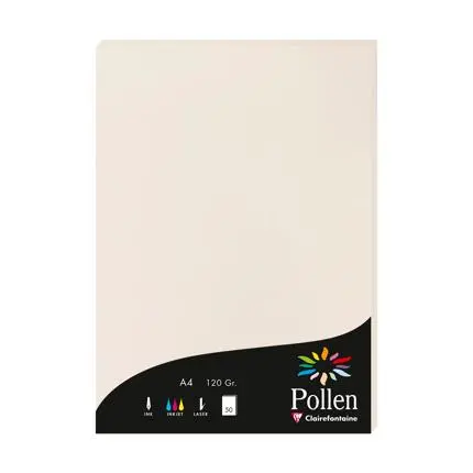 Pollen, 50 Bladen, 120G, 210X297Mm - Parelgrijs