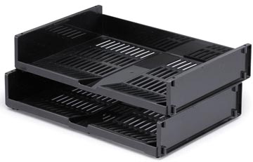 BRIEVENBAK LATERAAL OPTIMO A4 ZWART