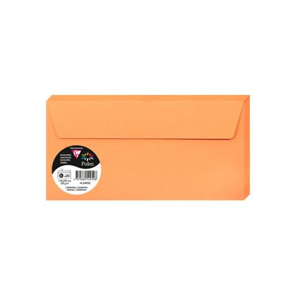 OMSLAGEN 20 STUKS (110X220MM, MANDARIJN-ORANJE)