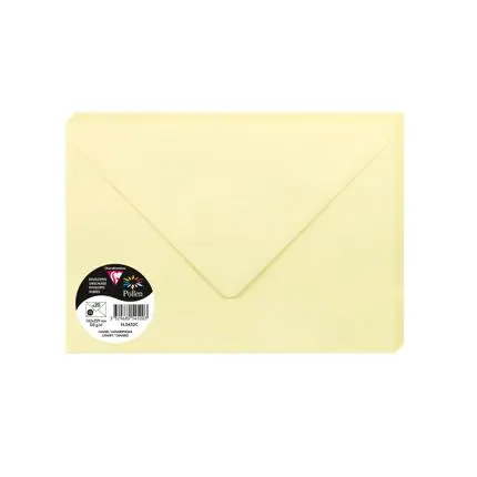pollen, 20 enveloppen, gegomd,120g, 162x229mm - geel