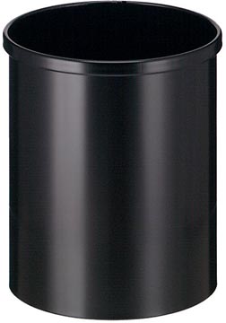 Papierbak Rond Metaal (Zwart)