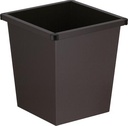Vierkant Tapse Papierbak 27 Liter, V-Part - Zwart 