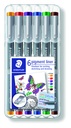 PIGMENTLINER Staedler (0.3MM, 6 KLEUREN)