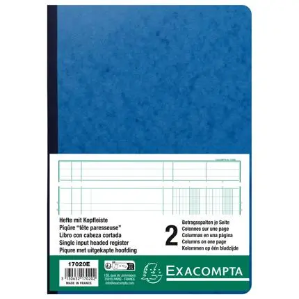 Register met uitgesneden hoofd - 29,7x21cm - 2 kolommen op 1 pagina - 34 lijnen - 80 blad - Geassorteerde kleuren