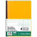 Register met uitgesneden hoofd - 29,7x21cm - 4 kolommen op 1 pagina - 34 lijnen - 80 blad - Geassorteerde kleuren