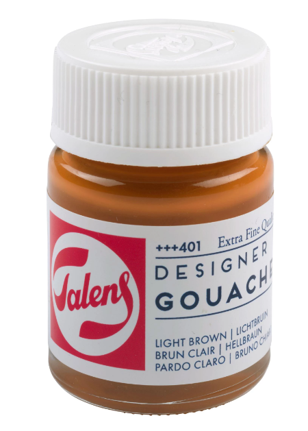 Talens Gouache Extra Fine Quality Fles 16 ml Lichtbruin 401