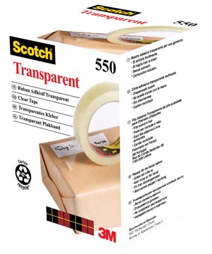 Plakband Scotch 550 (19Mmx66M)