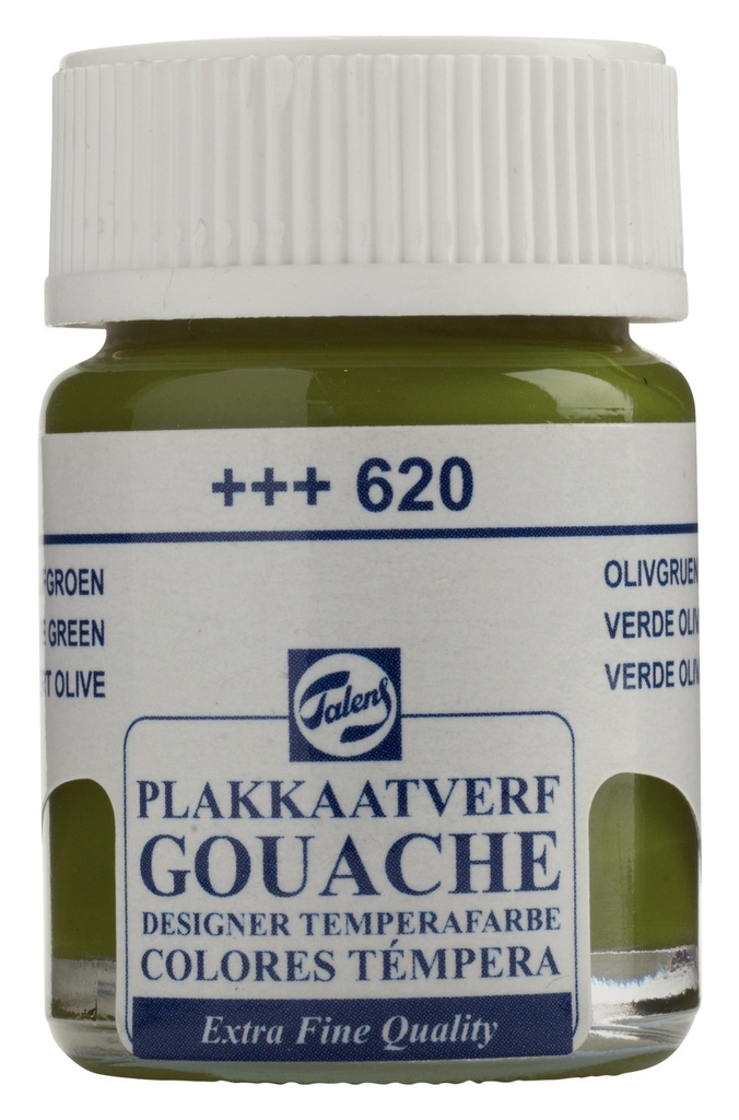 Talens Gouache Extra Fine Quality Fles 16 Ml Olijfgroen 620