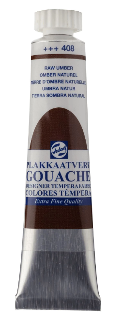 Talens Gouache Extra Fine Quality Tube 20 Ml Omber Naturel 408