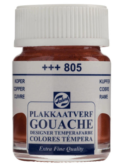Talens Gouache Extra Fine Quality Fles 16 ml Koper 805