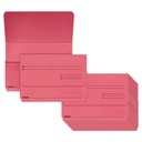 pocket-file folio (rood)