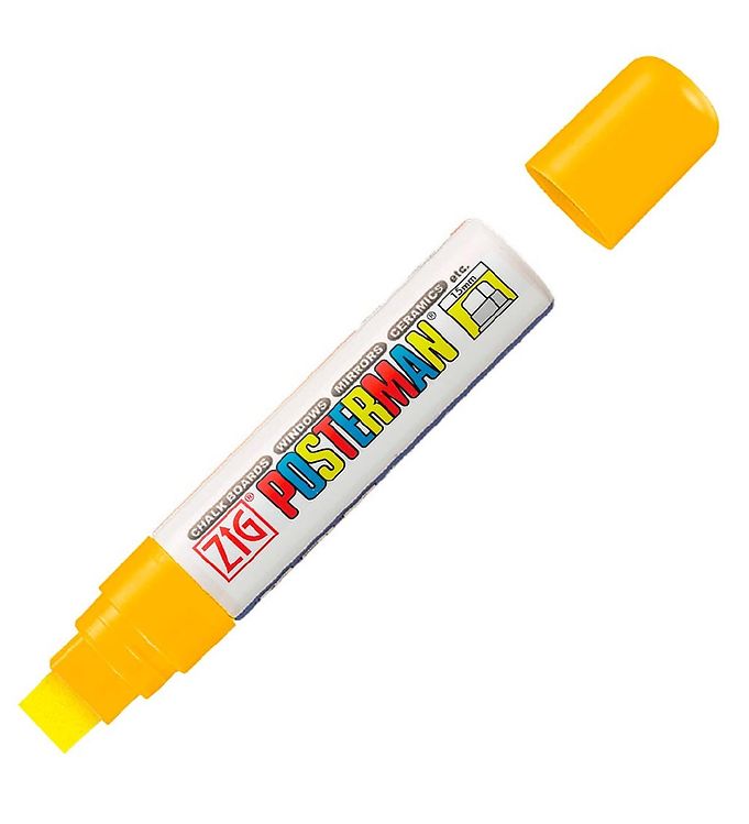Posterman  Krijtstift (Dik, Geel)