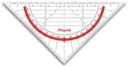 BUIGZAME GEODRIEHOEK 16CM GEOFLEX