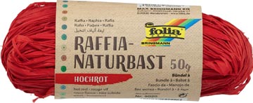 RAFFIA 50GR (DONKERROOD)