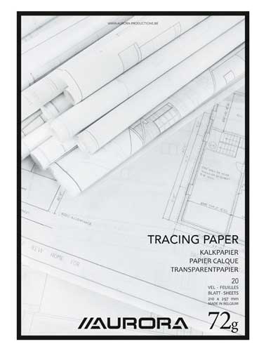 Bundel 20Bl. Kalkpapier A4, 70-75gr