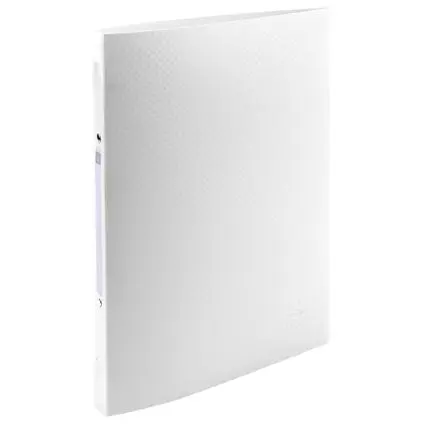 Ringband ondoorschijnende PP met 2 ringen van 15 mm - A4 - Wit