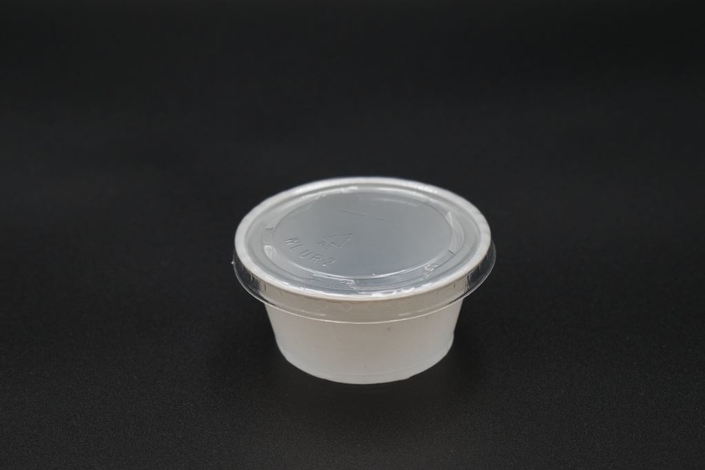 Sauspotje Rond Ur2 Wit 60Cc 250 Stuks 