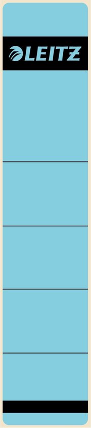 Rugetiketten 10 Stuks (Kort-Smal, Blauw)