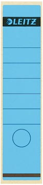 Rugetiketten 10 Stuks (Lang-Breed, Blauw)