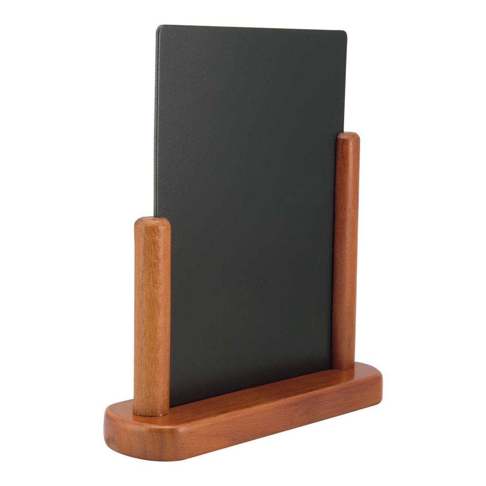 Tafelkrijtbord Elegant 15x21cm mahonie