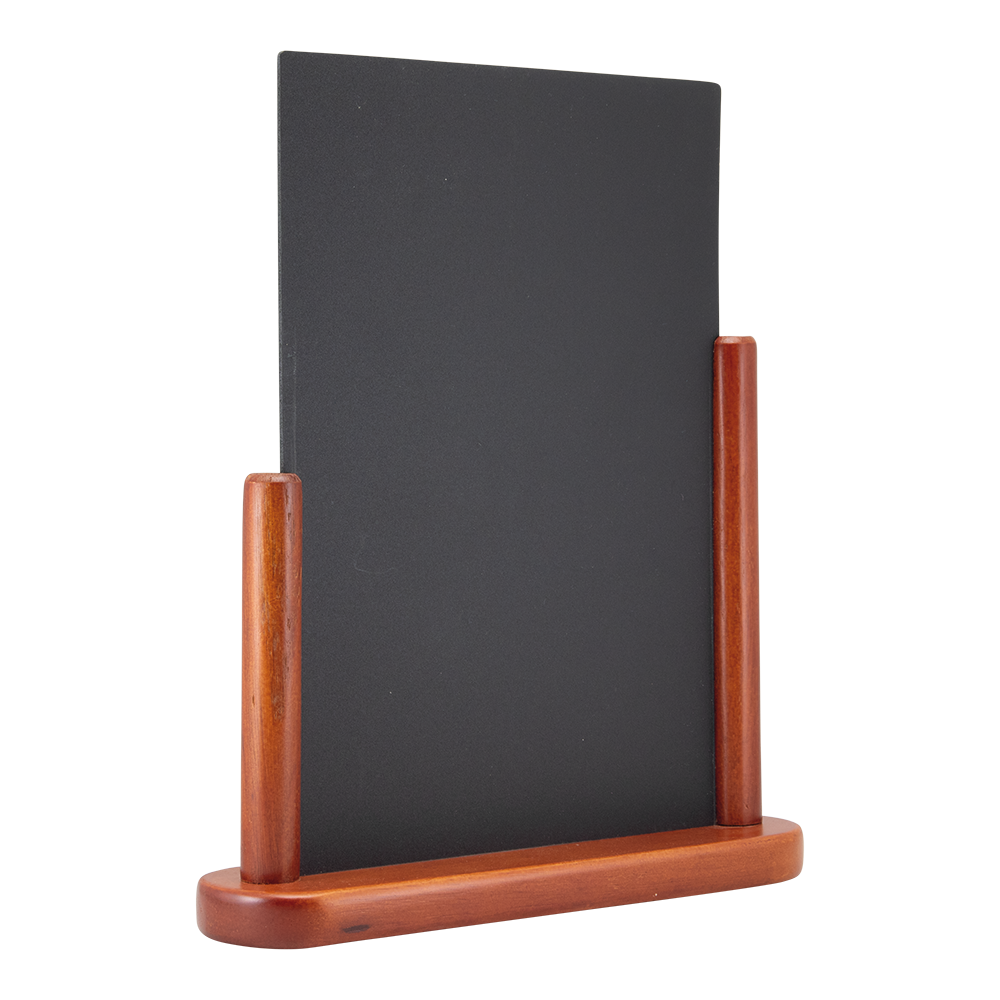 Tafelkrijtbord Elegant 21x30cm mahonie