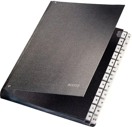 Leitz Bureaumap - A-Z Tabs - Zwart