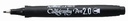 calligraphy pen 2mm zwart 242