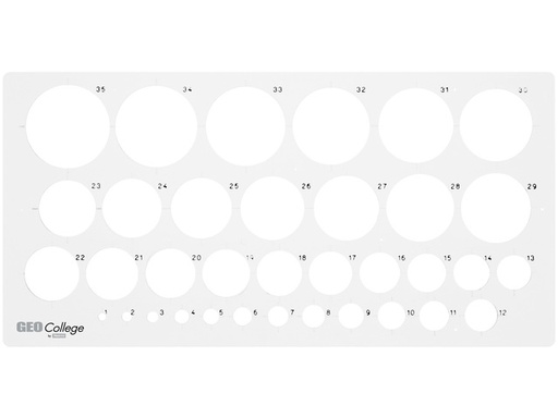[AR-23319] Cirkelsjabloon Aristo 1-35Mm 35Circ