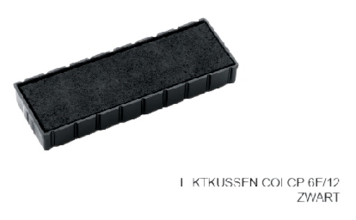 [E/12Z] Stempelkussen Colop 6E/12 zwart