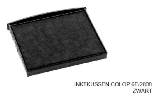 [E/2800Z] Stempelkussen Colop 6E/2800 zwart