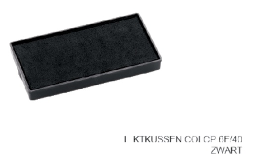 [E/40Z] Stempelkussen Colop 6E/40 zwart