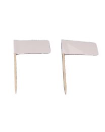 [78930001] 100 witte kaasvlaggetjes