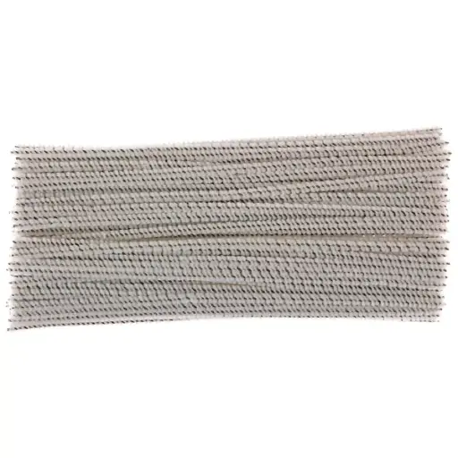 [19133] Zak Met 100 Witte Pijpenvegers 3 Mm X 150 Mm