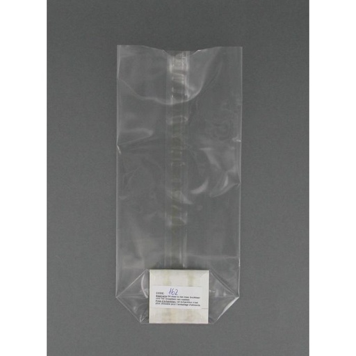 [V162] polypropzakje PP Met kruisbodem karton 10x22cm neutraal 100 stuks