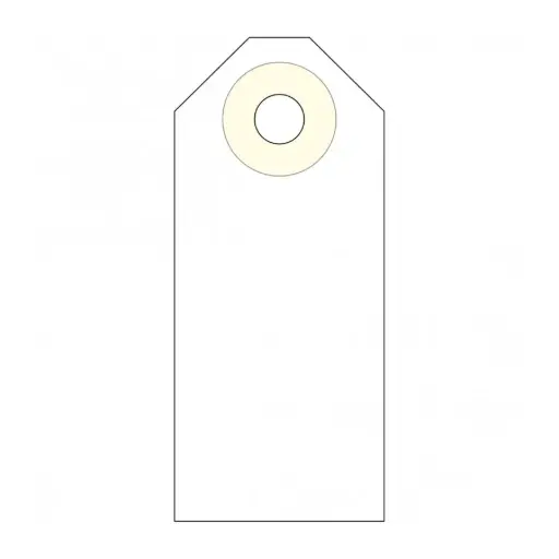 [E51001] D.1000 Etiket.Colli 26X60Mm