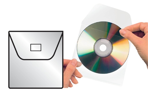 [6832100] Cd/Dvd Hoes Djois - 127X127Mm - 100St